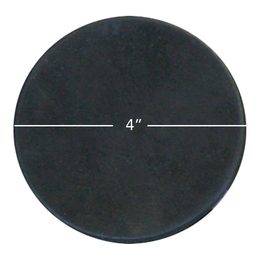 Black in. x 4 in. x 4 in. Disc General Purpose Rubber Sheet 60A-(2-Pack) - Hercitys