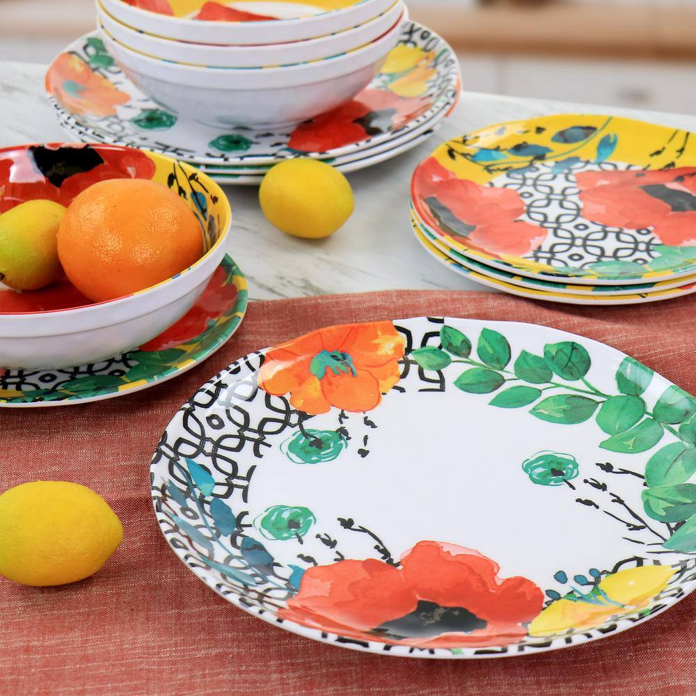 Grace 12 Piece Melamine Dinnerware Set - Hercitys