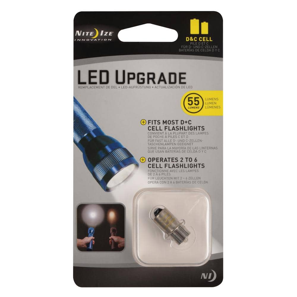 C/D Cell LED Flashlight Upgrade Kit - Hercitys