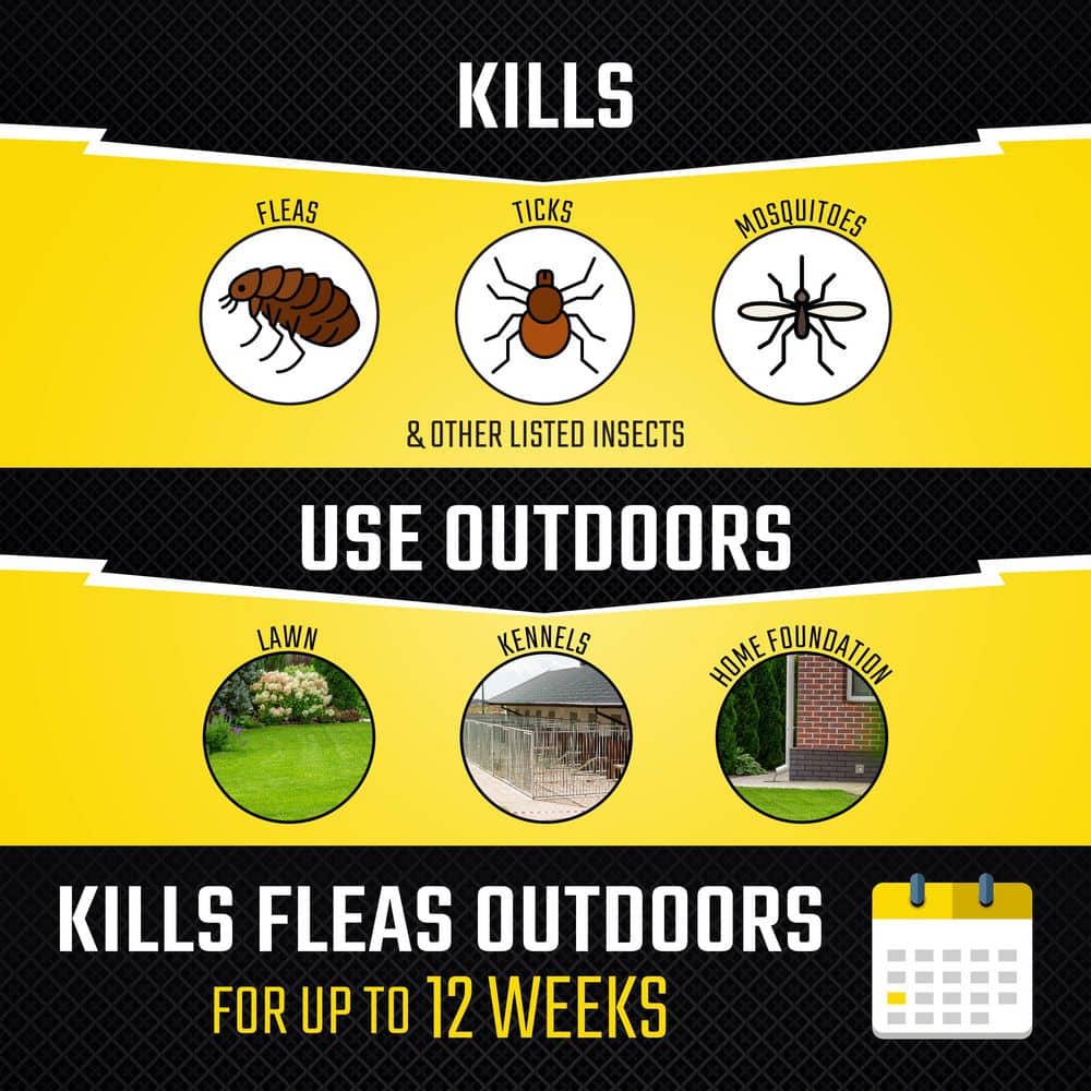 Flea and Tick Killer 32 oz. Concentrate Yard Ready-to-Spray - Hercitys