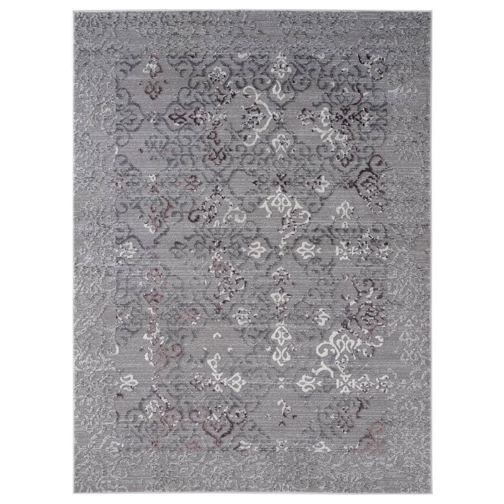 Cascades Marblemount Plum 5 ft. 3 in. x 7 ft. 2 in. Area Rug - Hercitys