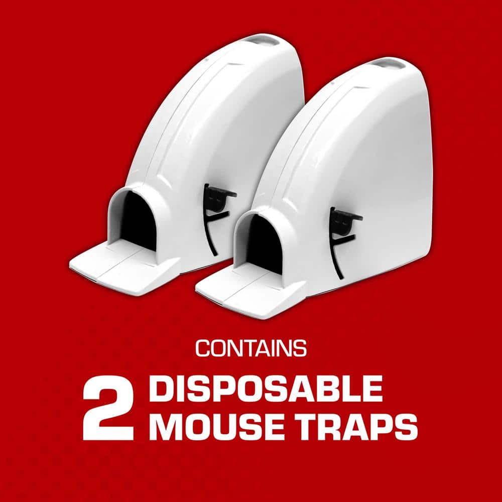 Kill & Contain Mouse Trap, Never See a Dead Rodent Again, 2 Traps - Hercitys