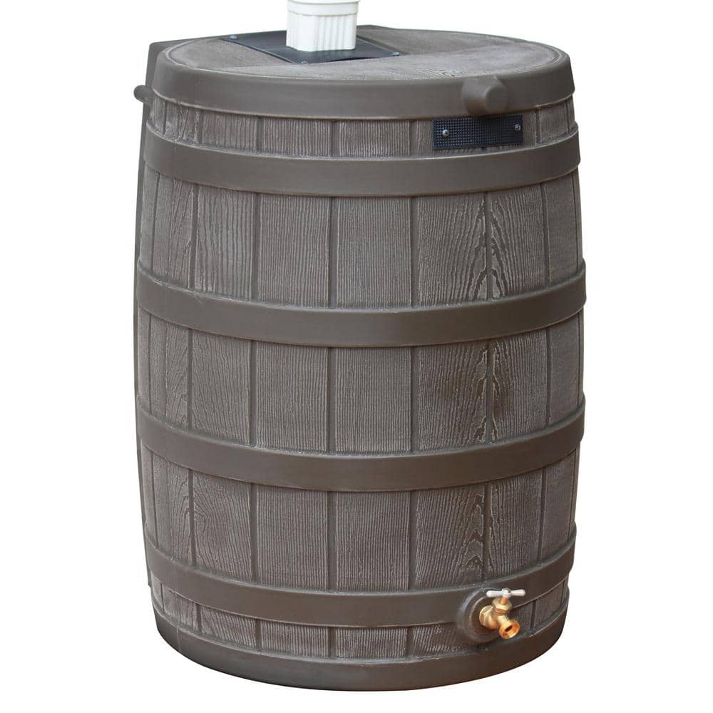Rain Wizard 40 Gal. Oak Rain Barrel - Hercitys