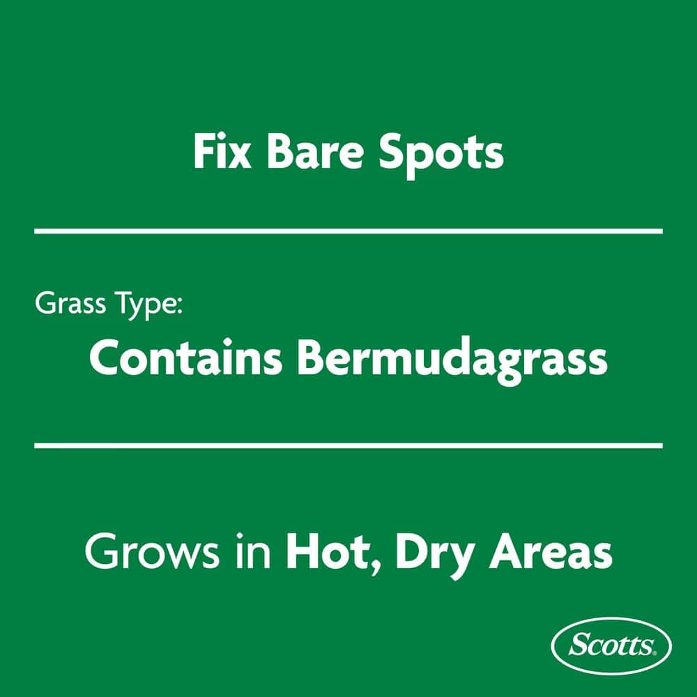 EZ Seed Patch and Repair Bermudagrass, 10 lbs., with Mulch, Bermudagrass Seed and Fertilizer, Grows in Scorching Heat - Hercitys