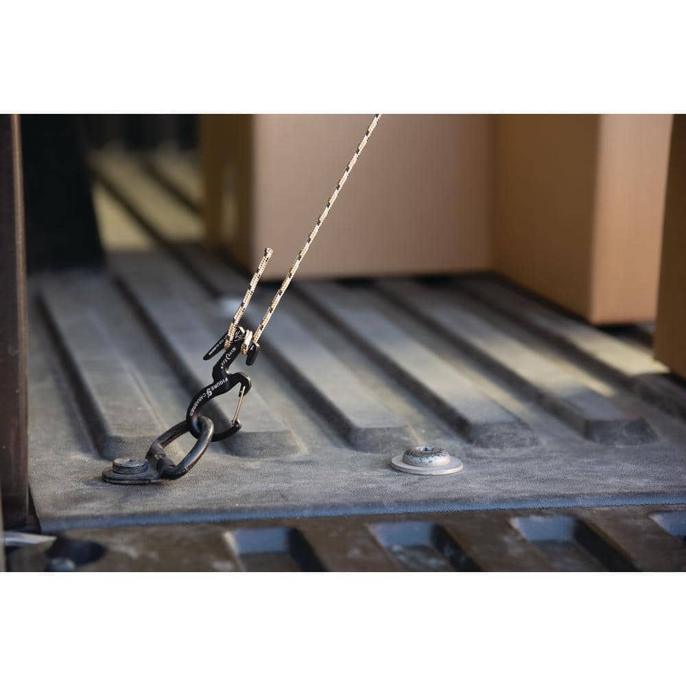 Figure 9 Carabiner Rope Tightener – 2 pack – Small – Black with Rope – Black - Hercitys