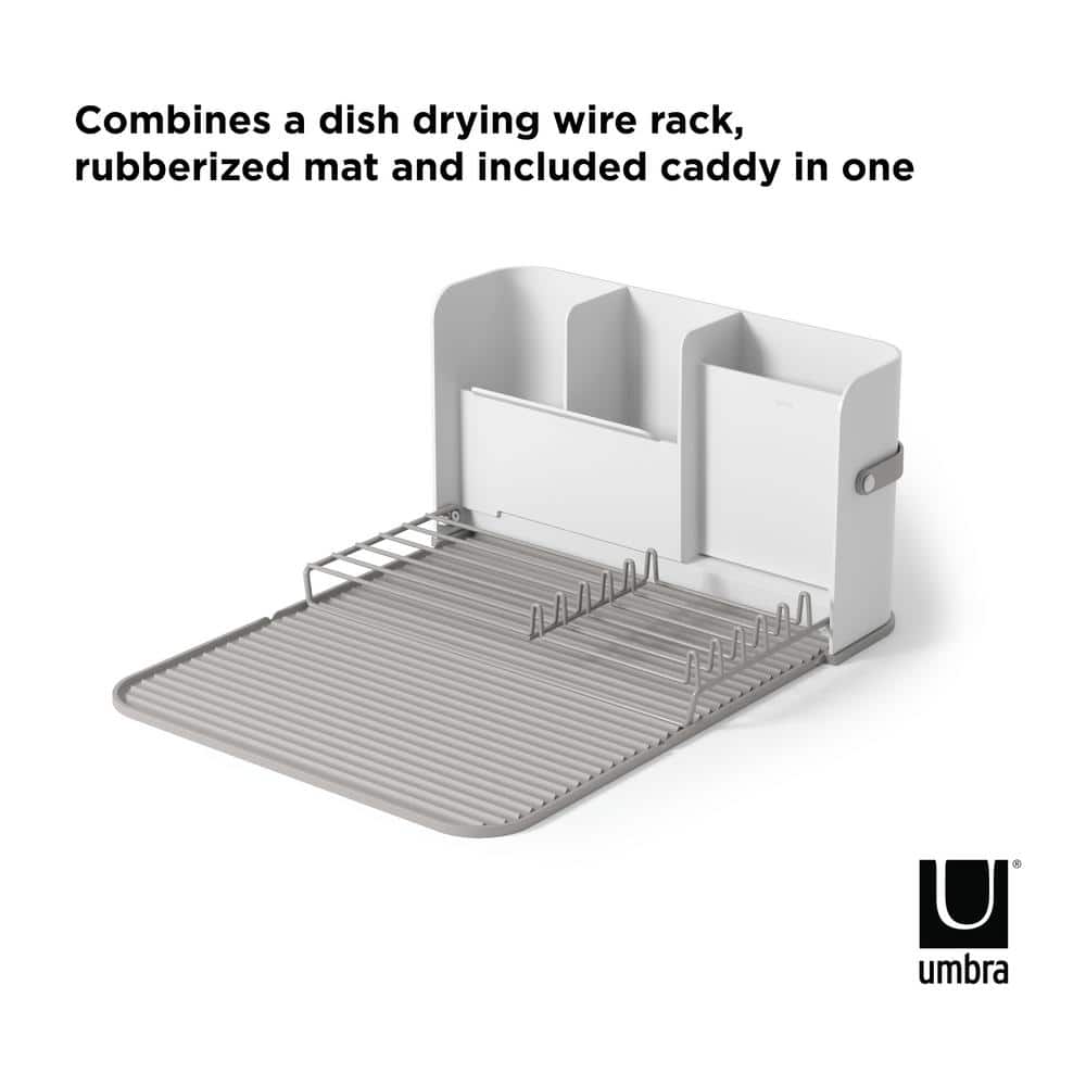 Sling Folding Dish Rack in White - Hercitys