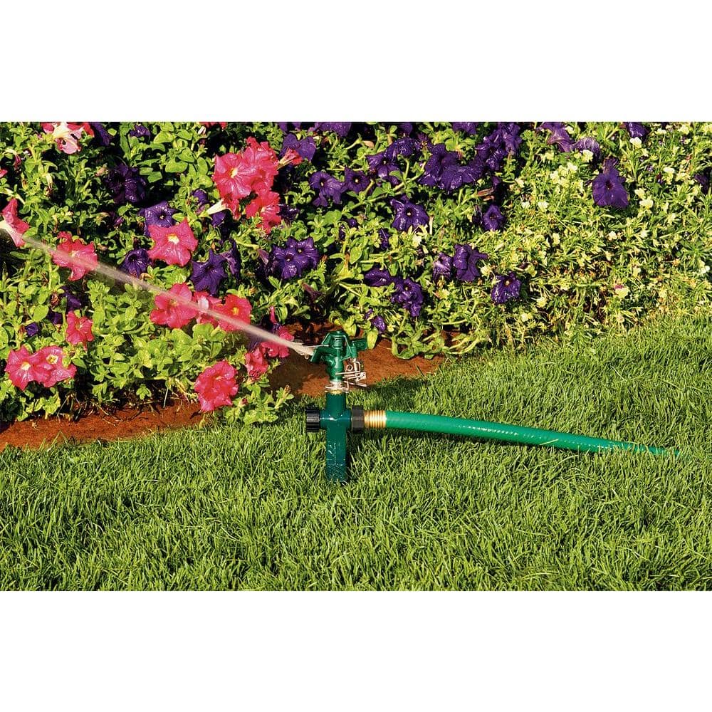 Adjustable Zinc Impact Sprinkler on Heavy-Duty Spike (2-Pack) - Hercitys
