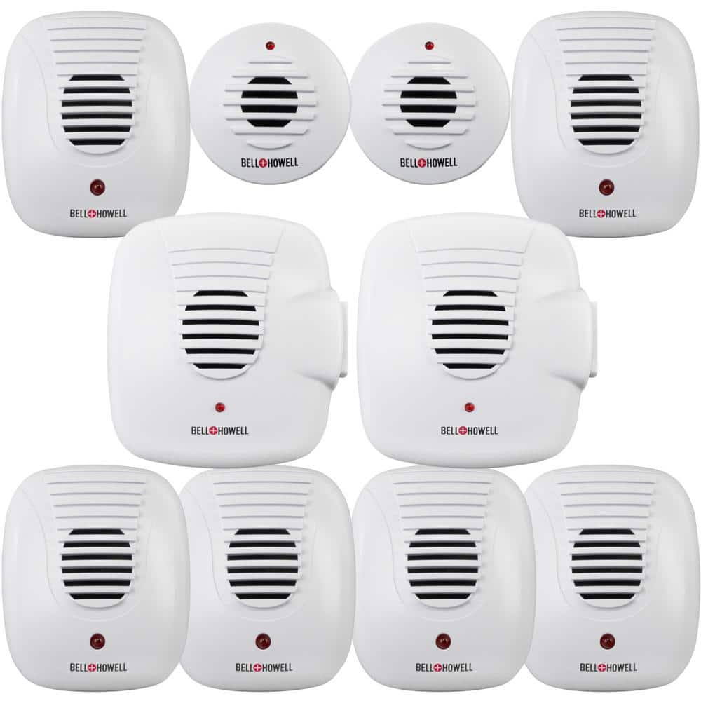 Multi Ultra-Sonic Pest Repellers Complete Home Kit (10-Pack) - Hercitys