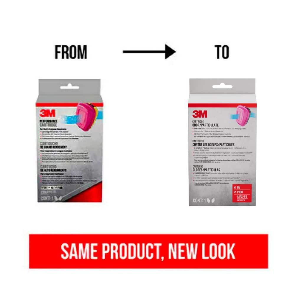 OV P100 Odor/Particulate Cartridge (1-Pair) - Hercitys