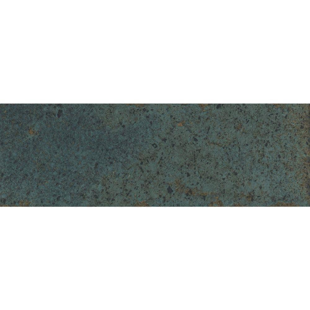 Inhale Verde 4 in. x 12 in. in. Glossy Porcelain Floor and Wall Tile (12.27 Sq. Ft./ Case) - Hercitys