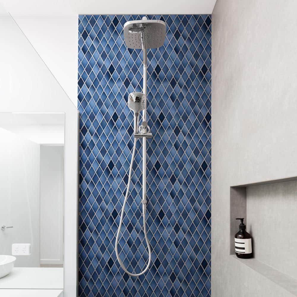 Hudson Kite Glacier 10-1/4 in. x 11-3/4 in. Porcelain Mosaic Tile (8.6 sq. ft./Case) - Hercitys
