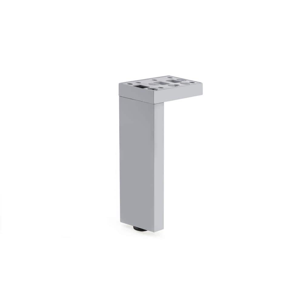 7 7/8 in. (200 mm) Aluminum Contemporary Furniture Leg with Adjustable Shape and Leveling Glide - Hercitys