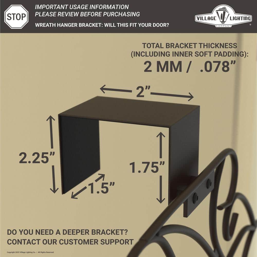 White Metal 12 in. Artificial – 19 in. Artificial Adjustable Wreath Hanger (Antler Design) - Hercitys