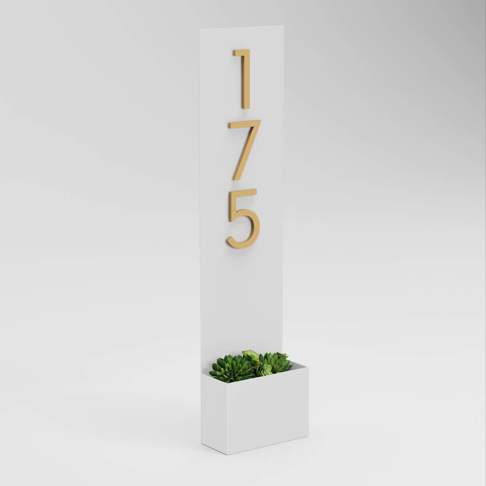 Standing Tall Rectangle Address Planter - Hercitys