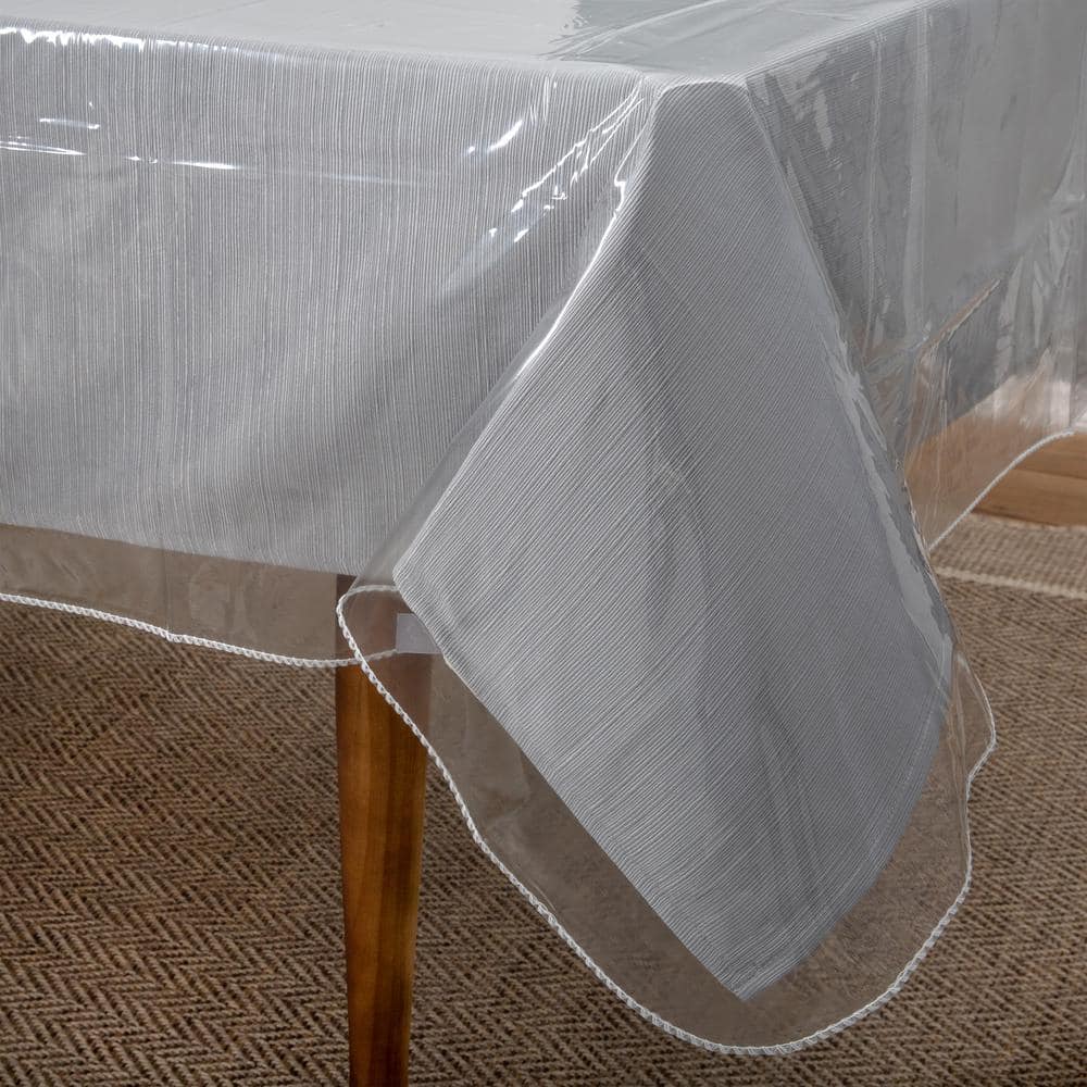 Oblong 70 in. x 132 in. Tablecloth Protector Crystal Clear - Hercitys