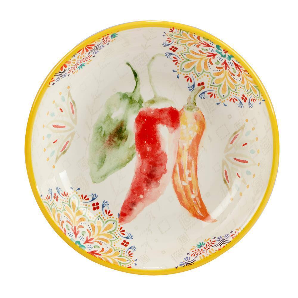 Bee Sweet 12-Piece Assorted Colors Melamine Dinnerware Set (Service for 4) - Hercitys