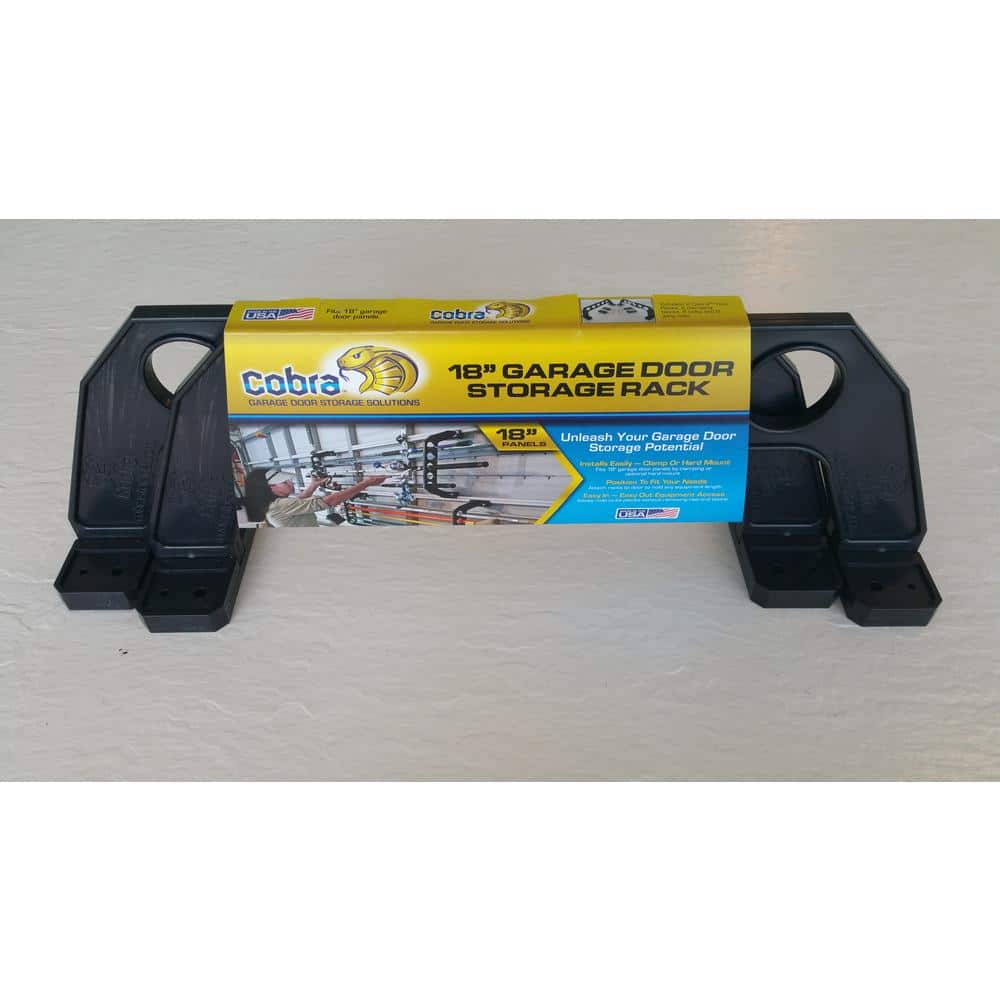 Cobra 5 Item 18 in. Black Garage Door Storage Rack - Hercitys