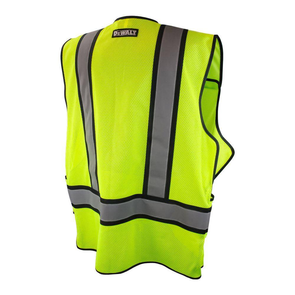 X-Large/3X-Large High Visibility Green Adjustable Breakaway Vest - Hercitys