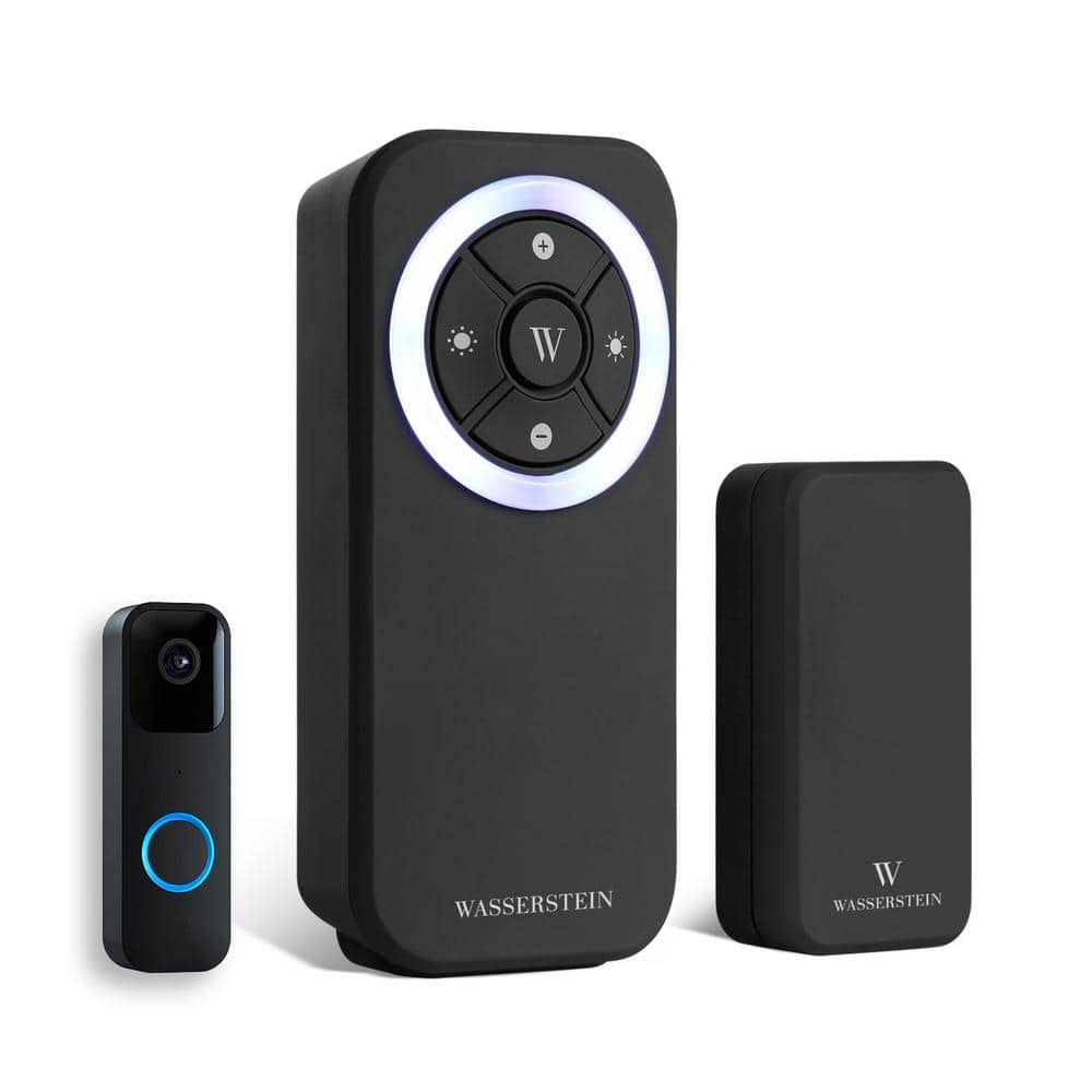 Wireless Doorbell Chime Compatible with Blink Video Doorbell (1-Pack, Black) - Hercitys