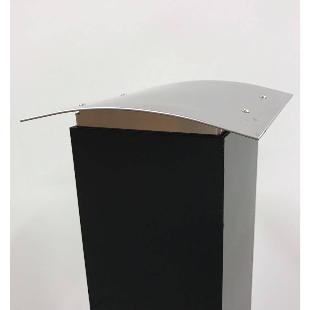 Spira Mailbox Post Stainless Steel Post Cap, Curved - Hercitys