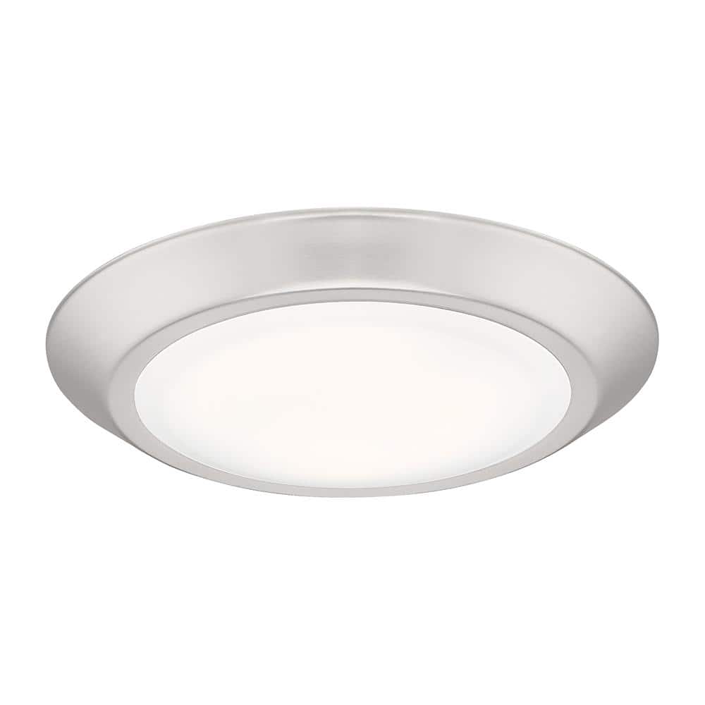 Verge 7.75 in. Brushed Nickel LED Flush Mount - Hercitys