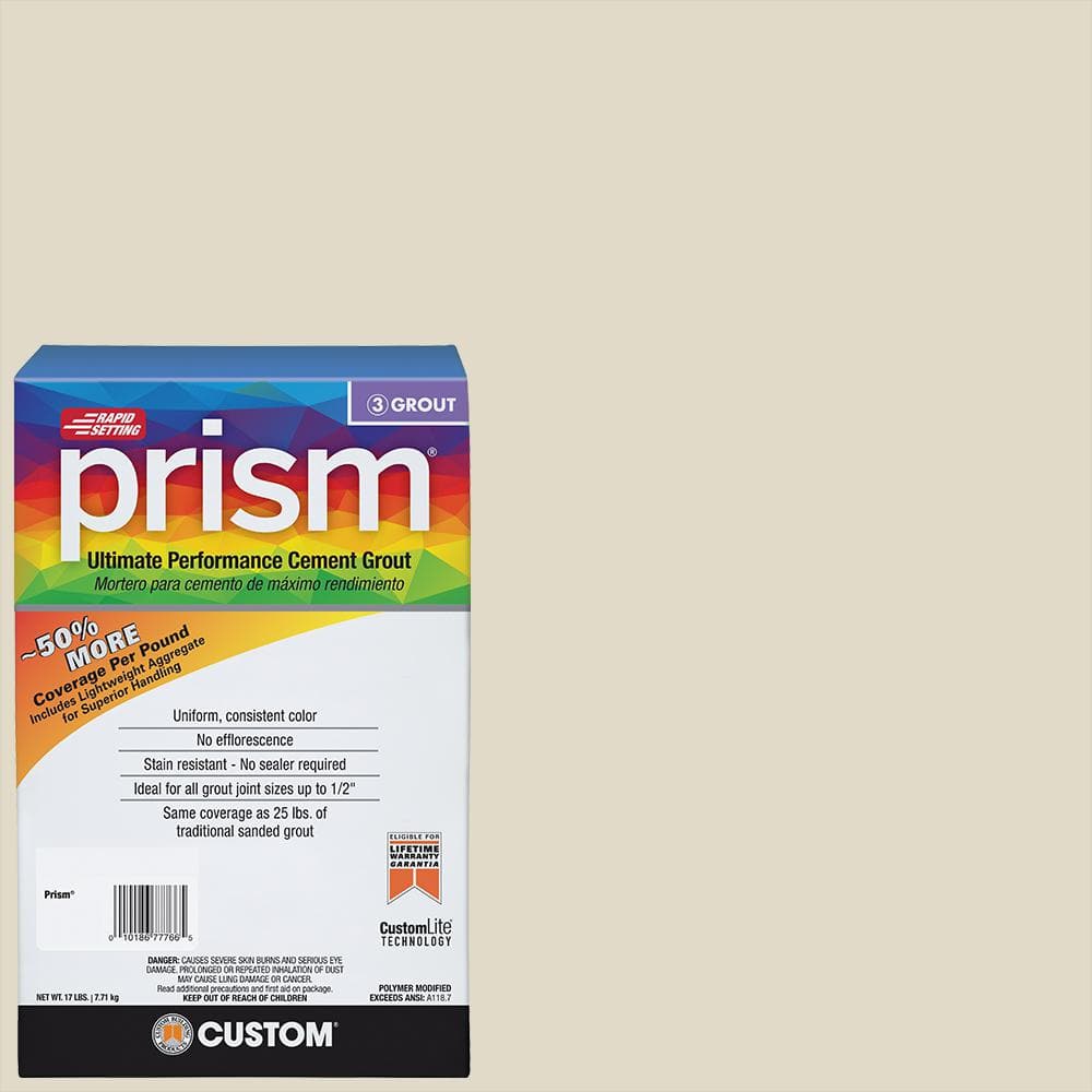 Prism #333 Alabaster 17 lb. Ultimate Performance Grout - Hercitys