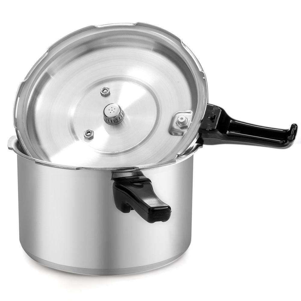 6 qt. Aluminum Stovetop Pressure Cooker with Pressure Release - Hercitys