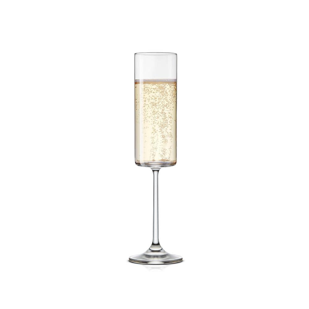 Claire 5.9-Ounce Lead Free Crystal Champagne Glasses, Set of 2 - Hercitys