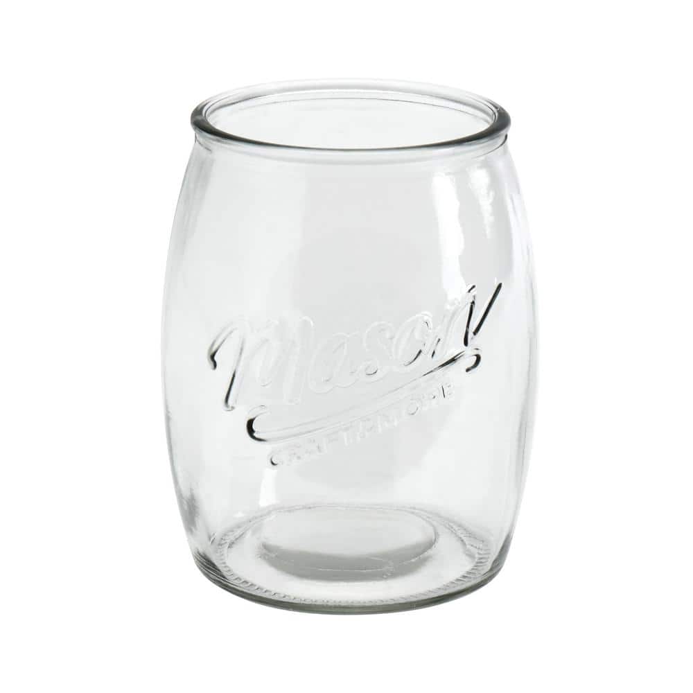 Mason Craft & More 4-Piece Glass 24 oz. Belly Jars - Hercitys
