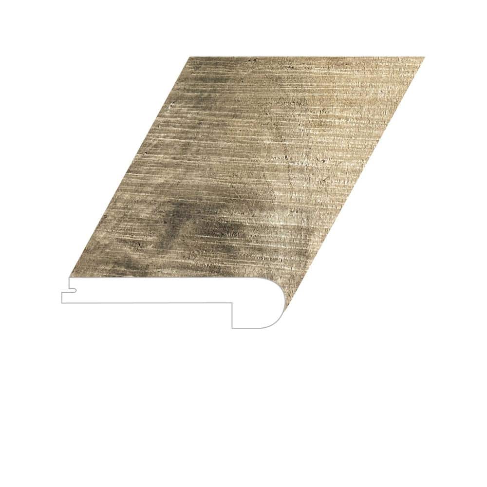 Summa Natural Chestnut 1 in. T x 94.5 in. L x 4.5 in. W HDF Waterproof AC5 Click Lock Laminate Flush Stair Nose Molding - Hercitys