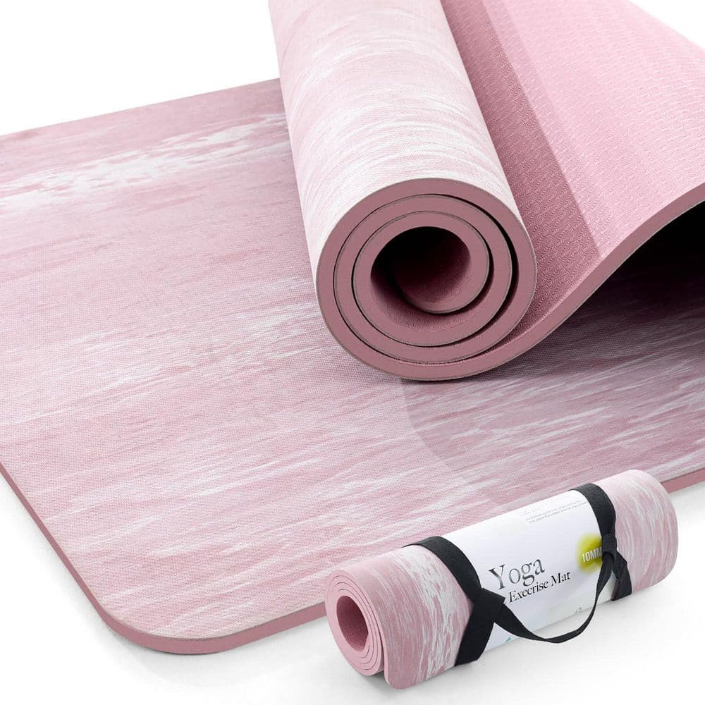 Parfait Pink 24 in. W x 72 in. L x 0.39 in. T Natural Rubber Gym Flooring Mat (12 sq. ft. ) - Hercitys