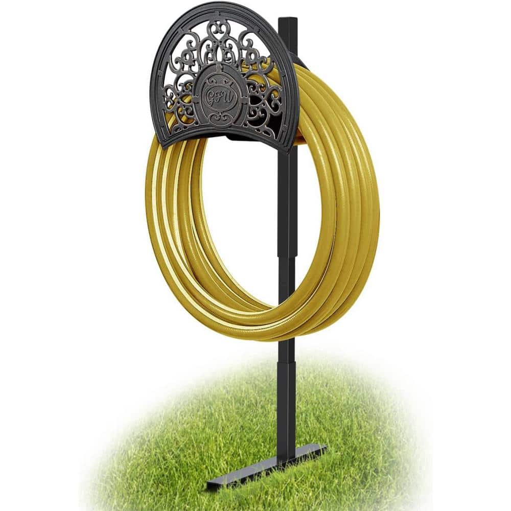 Garden Hose Holder, Decorative Hose Butler Sturdy Water Hose Rack, Durable Wall Hose Hanger, - Hercitys