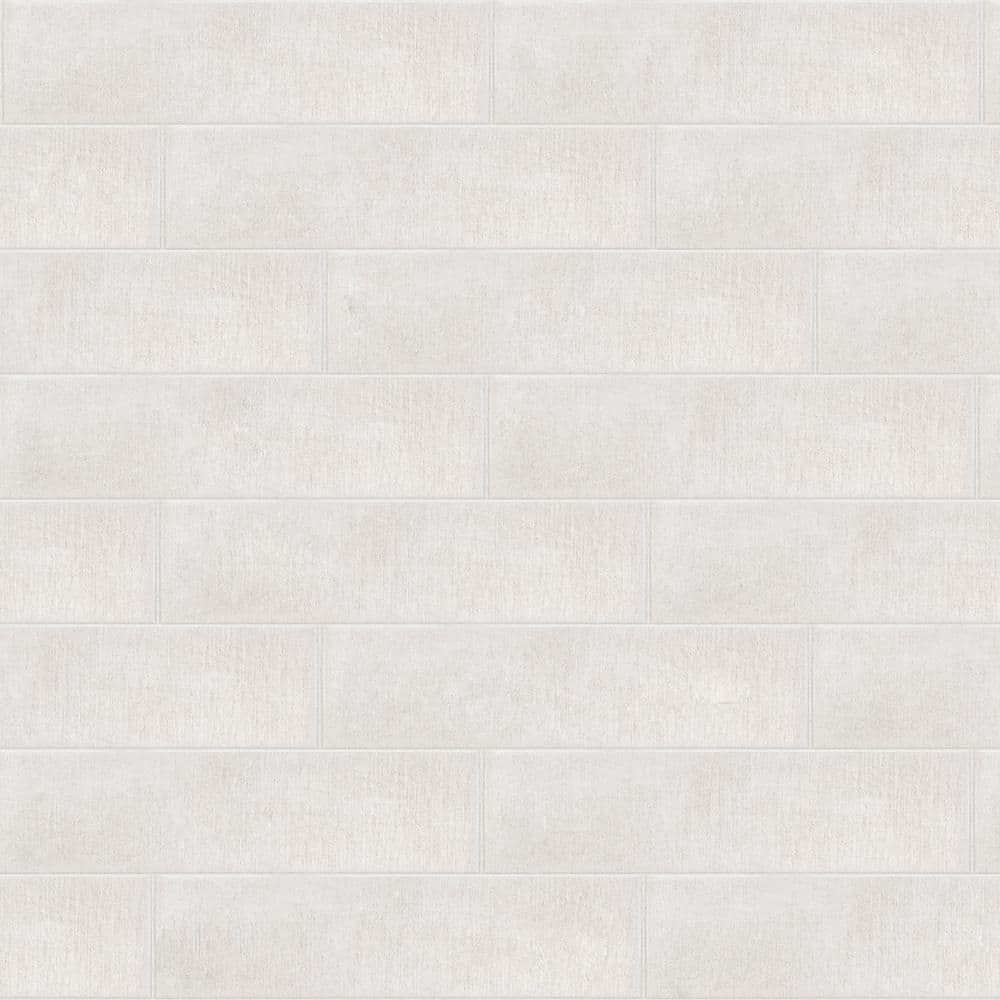 Cambric Ivory 4 in. x 16 in. Textured Subway Ceramic Wall Tile (10.333 sq. ft./Case) - Hercitys