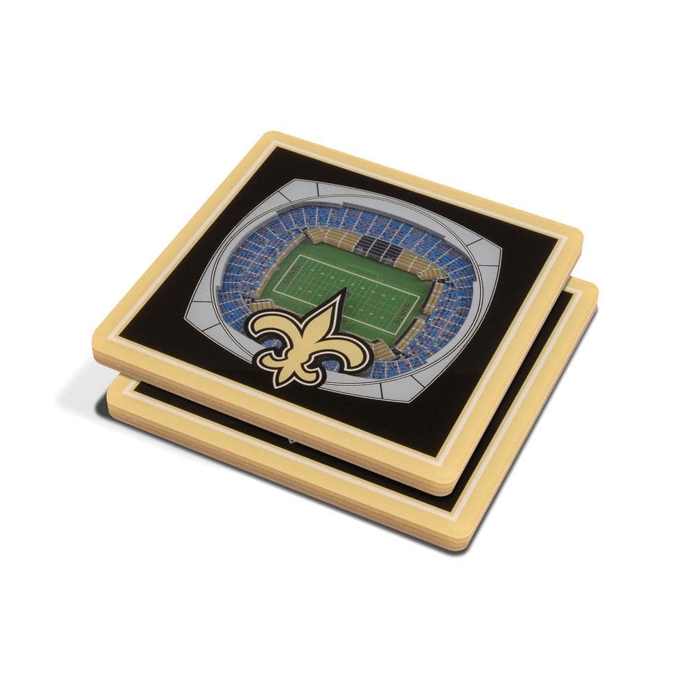 NFL New Orleans Saints 3D StadiumViews Coasters - Hercitys