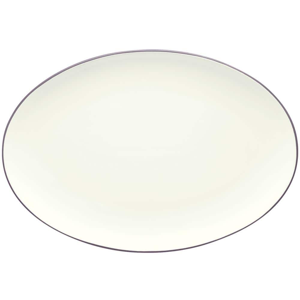 Colorwave Plum 16 in. (Purple) Stoneware Oval Platter - Hercitys