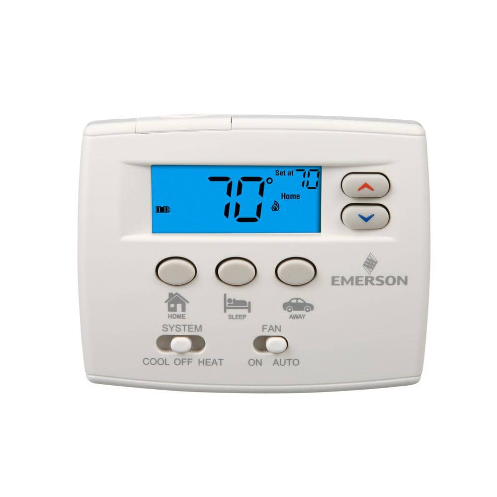 80 Series Blue, Non-Programmable, Single Stage (1H/1C) Easy Set Thermostat - Hercitys