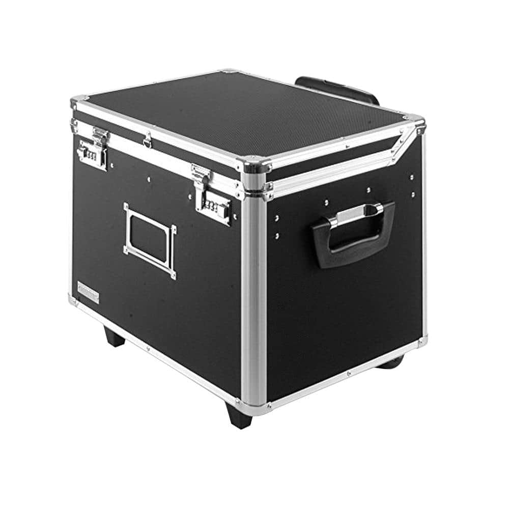 Locking Mobile Letter/Legal Chest, Black, Double Combination Locks - Hercitys