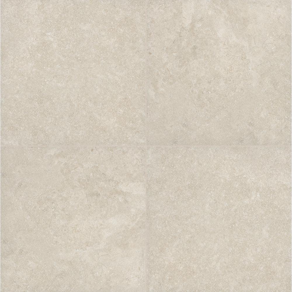 Living Style Pearl 2 cm. x 24 in. x 24 in. Matte Porcelain Stone Look Paver (8 sq. ft./Case) - Hercitys