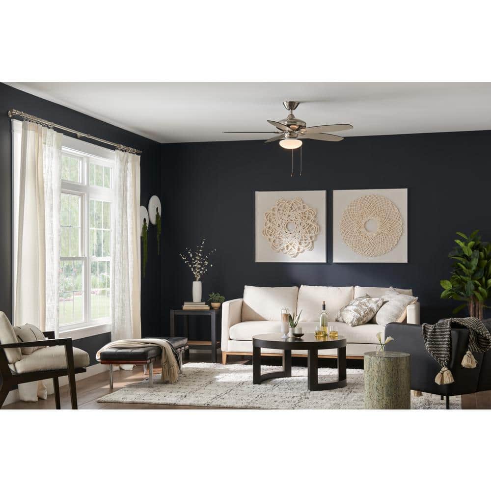 9 in. White Slim Ceiling Fan Universal Integrated LED Light Kit - Hercitys