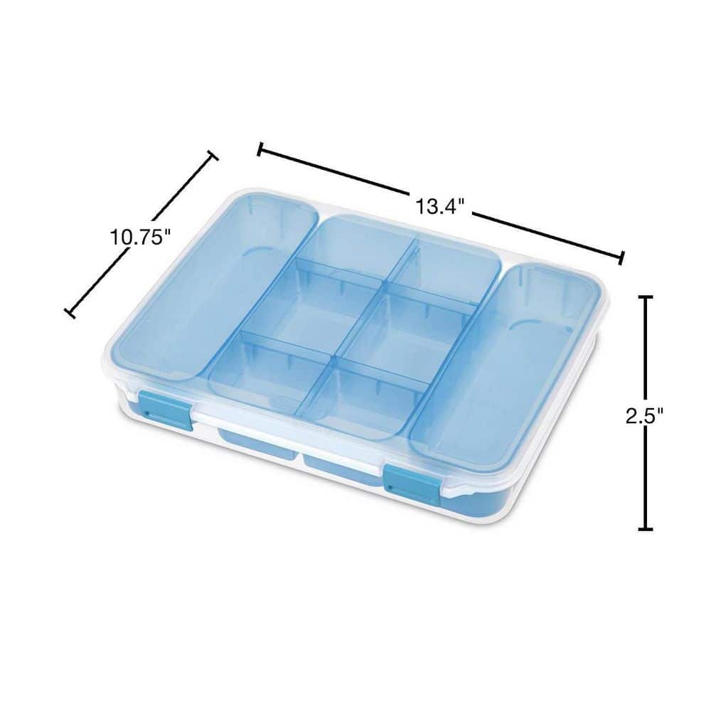 6.0 Qt. Divided Storage Case for Crafting and Hardware (6-Pack) 14028606 - Hercitys