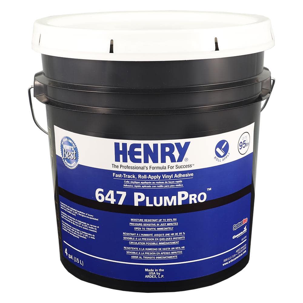 647 4 Gal. Luxury Vinyl Tile and Plank Flooring Adhesive - Hercitys
