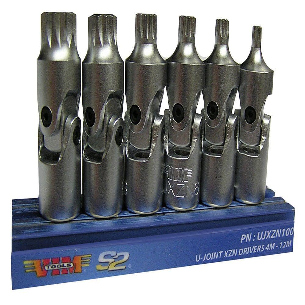 Universal Joint XZN Driver Set, 6-Piece - Hercitys