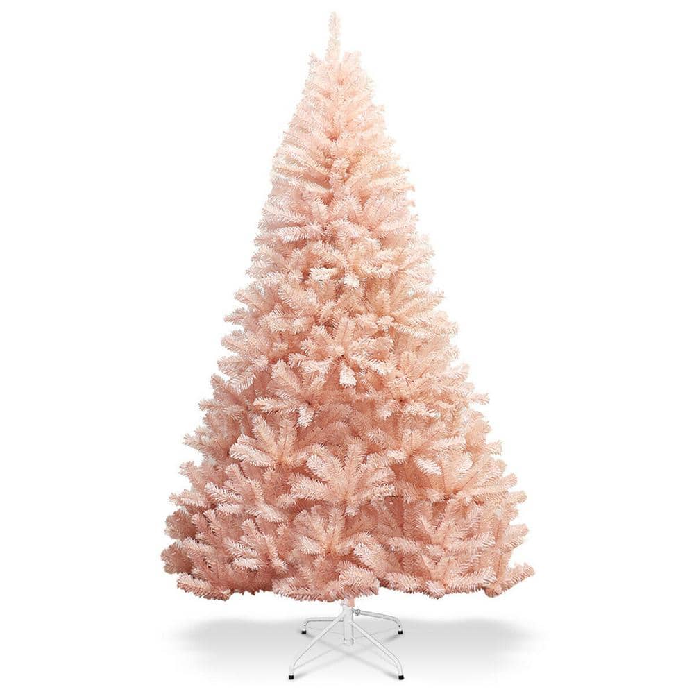 7 ft. Artificial Christmas Tree Hinged Full Fir Tree with Metal Stand Holiday Season - Hercitys