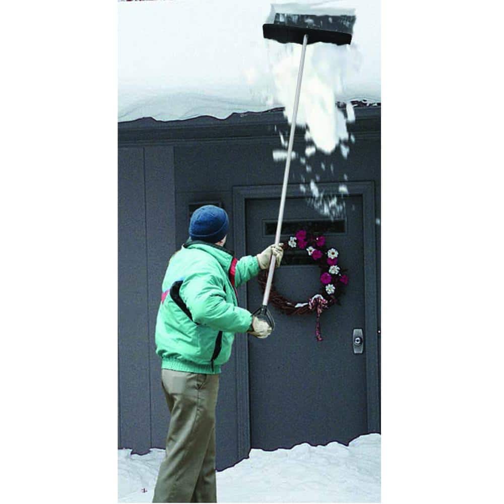 Bigfoot Series 21 ft. Snow Roof Rake with Shingle Ski Feature - Hercitys