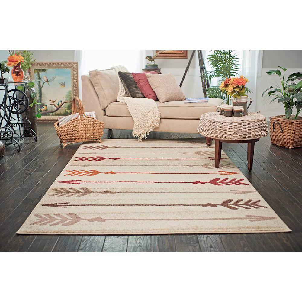 Autumn Arrow Beige 9′ 0 x 12′ 0 Area Rug - Hercitys