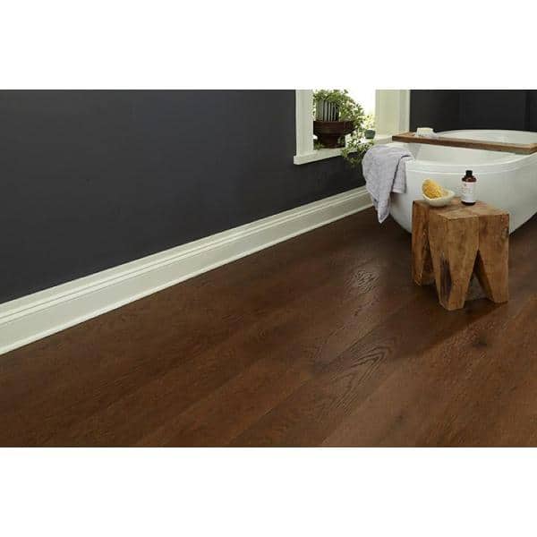 Cognac Oak 1/3 in. T x 7.5 in. W Click Lock Wire Brushed Engineered Hardwood Flooring (17.5 sq.ft./case) - Hercitys