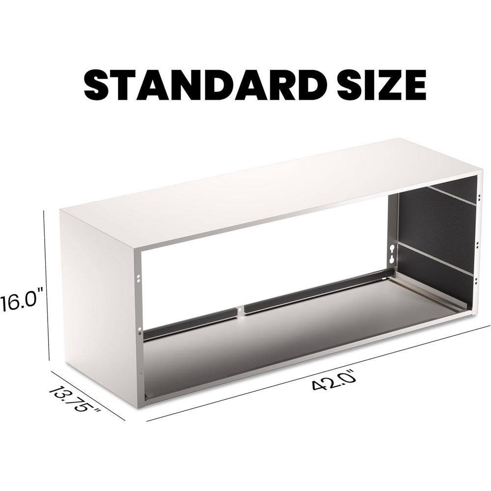 PTAC Wall Sleeve 42 x 16 in. Universal Through the Wall Sleeve for PTAC/PTHP with a Screws Set, Made of Galvanized Steel - Hercitys