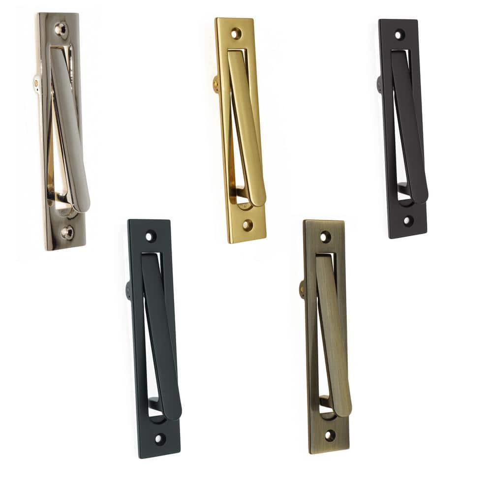 6-1/4 in. Solid Brass Matte Black Edge Pull - Hercitys