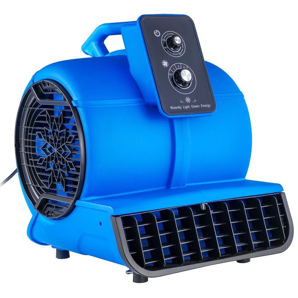 Floor Blower 19.3 in. 3 Speeds Blower Fan in. Blue with 1/2 HP 2600 CFM Air Mover for for Janitorial, Home - Hercitys