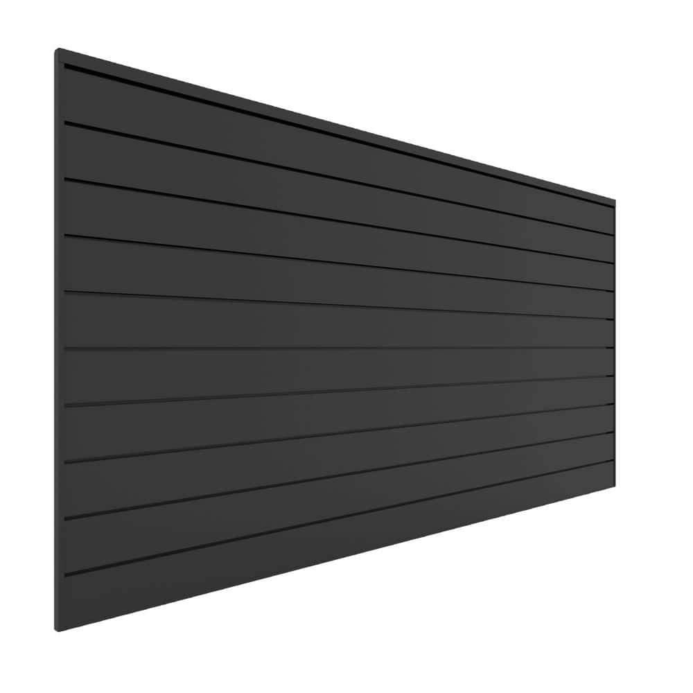PVC Slatwall 8 ft. x 4 ft. Charcoal - Hercitys